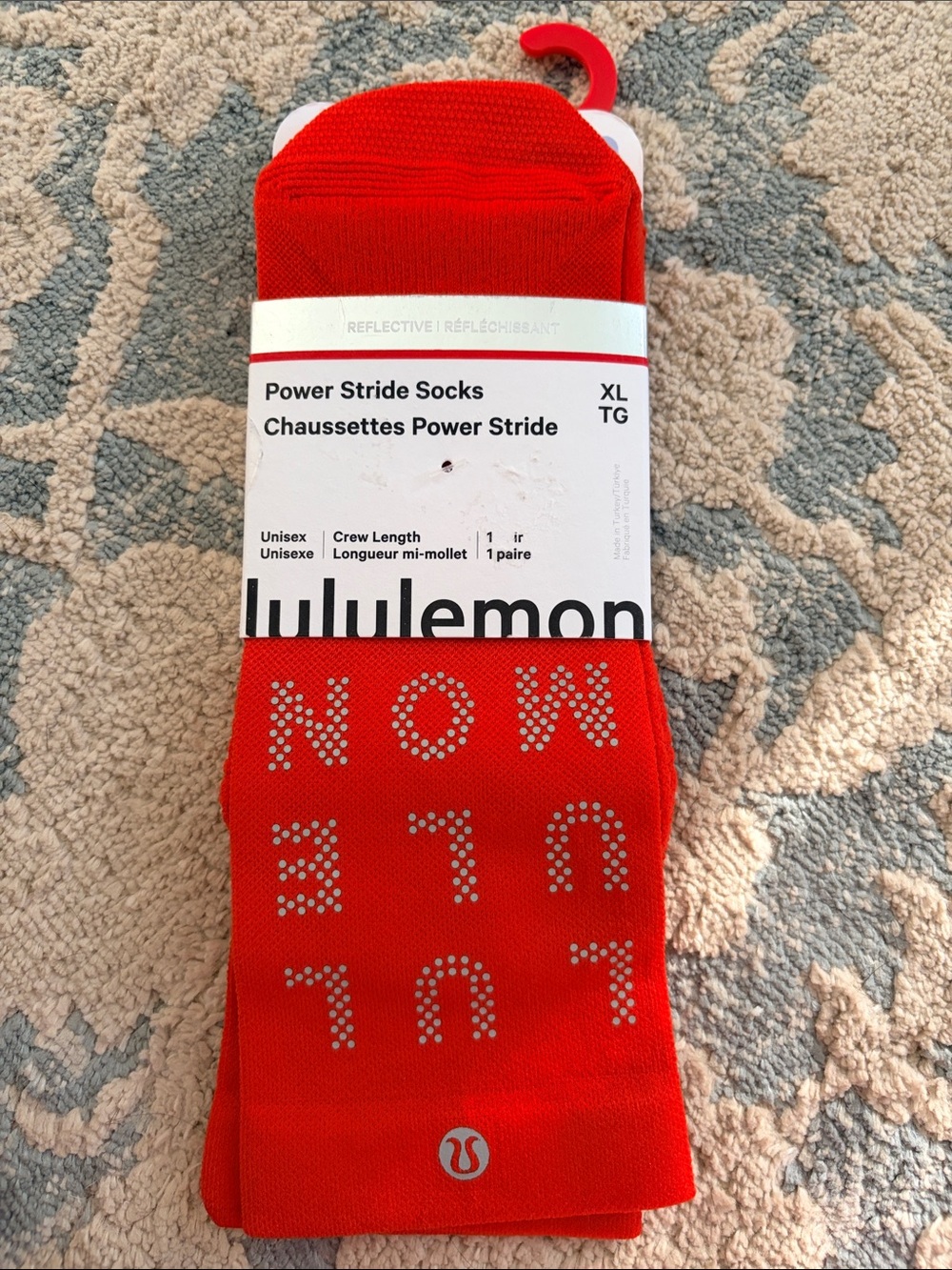 lululemon athletica Power Stride Crew Socks - Red